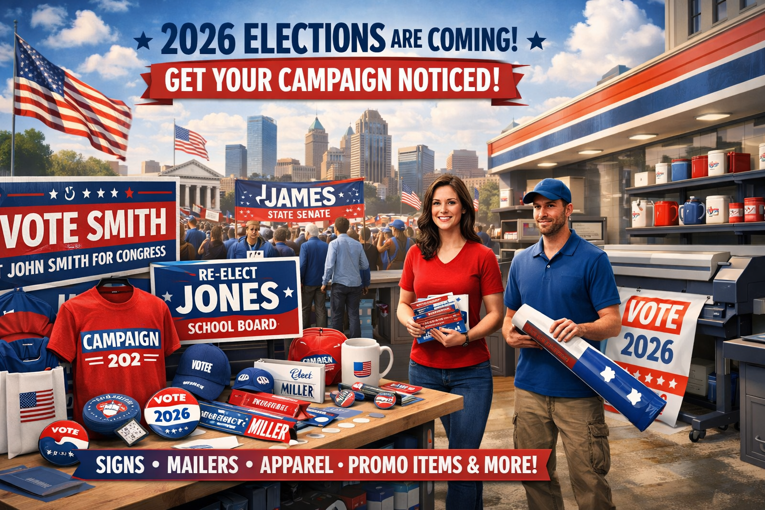 2026 Mid-Term Elections Are Close! Get Noticed, and Get Votes!