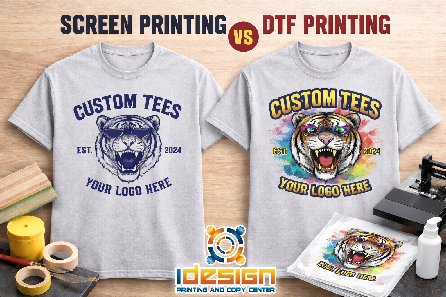 DTF vs. Screen Printing: Which Custom T-Shirt Method Is Right for You?
