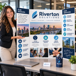 Custom Coroplast Presentation Board – 46" x 36"